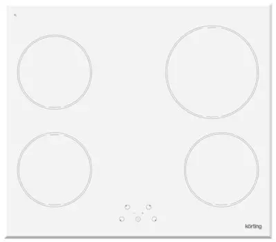 Индукционная варочная панель Korting HI 64021 BW 4 конфорки, белый (HI 64021 BW)