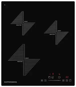 Индукционная варочная панель Kuppersberg ICS 402 3 конфорки, черный (ICS 402)