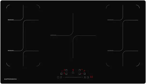 Индукционная варочная панель Kuppersberg ICS 905, 5 конфорок, черный (ICS 905)