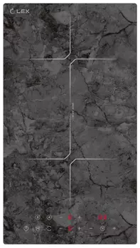 Индукционная варочная панель Lex EVI 320 F DS, 2 конфорки, серый (CHPE000004)