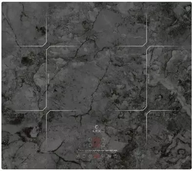 Индукционная варочная панель Lex EVI 640 F DS, 4 конфорки, серый (CHPE000006)