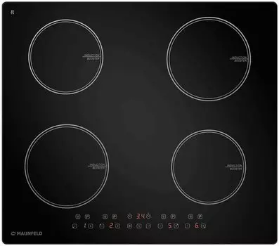 Индукционная варочная панель Maunfeld CVI594BK, 4 конфорки, черный (CVI594BK)