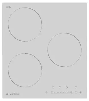 Индукционная варочная панель Maunfeld EVI.453-WH 3 конфорки, белая (EVI.453-WHм)