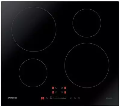 Индукционная варочная панель SAMSUNG NZ64H37070K 4 конфорки, черный (NZ64H37070K)