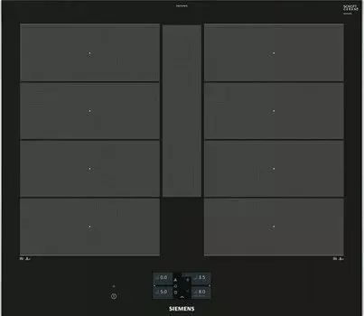 Индукционная варочная панель SIEMENS EX675JYW1E, 4 конфорки, черный (EX675JYW1E)