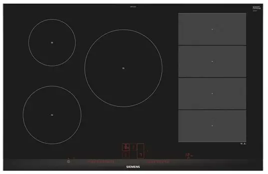 Индукционная варочная панель SIEMENS iQ700 EX875LVC1E, 5 конфорок, черный (EX875LVC1E)
