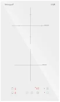 Индукционная варочная панель WEISSGAUFF HI 32 W 2 конфорки, белая (426770)