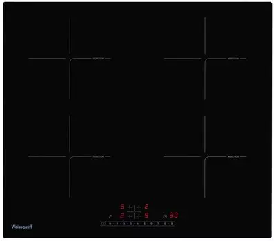 Индукционная варочная панель WEISSGAUFF HI 640 BSC 4 конфорки, черный (423 433)