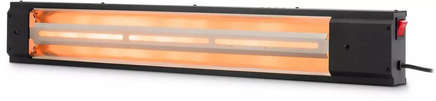 Инфракрасный обогреватель 1 кВт 10 м, 220В, напольная, настенная, механическое управление, черный, возможно утсановить на трипод(штатив), StarWind SHIRC-1010 (SHIRC-1010)