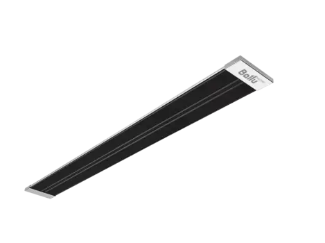 Инфракрасный обогреватель 1 кВт 12м, 230В, настенно-потолочный, серый/черный, Ballu (BIH-AP4-1.0-B)