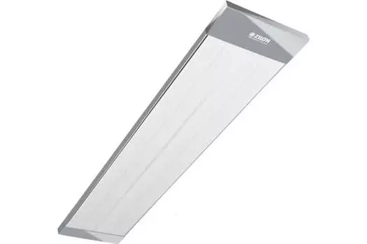 Инфракрасный обогреватель 1 кВт 20 м, 220В, настенно-потолочный, механическое управление, серый, Zilon Гелиос IR-1.0SN4