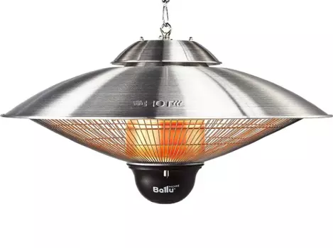 Инфракрасный обогреватель 2.1 кВт 20 м, 220В, потолочный, механическое управление, пульт ДУ, серый, Ballu BIH-LL-2.1-S (BIH-LL-2.1-S)