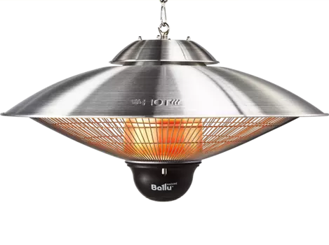 Инфракрасный обогреватель 2.1кВт 20м², 220В, потолочный, серебристый, Ballu LL CARBON BIH-LL-2.1