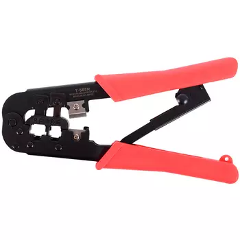 Клещи обжимные (кримпер) Cablexpert T-568R, RJ-45/12/11/8P8C/6P6C/6P4C/4P2C, фиксатор