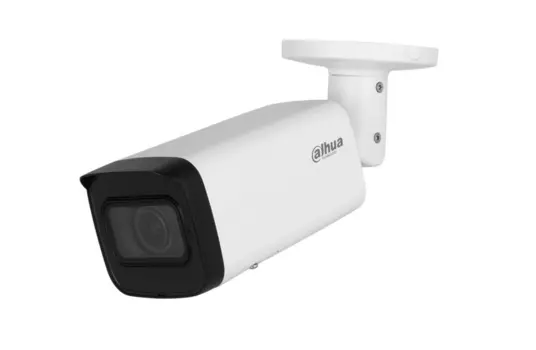 IP-камера DAHUA 2.7 мм - 13.5 мм, уличная, корпусная, 4Мпикс, CMOS, до 2688x1520, до 20 кадров/с, LED подсветка 60м, POE, -30 °C/+60 °C, белый (DH-IPC-HFW2441TP-ZAS)