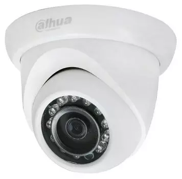 IP-камера DAHUA 3.6 мм, уличная, купольная, 4Мпикс, CMOS, до 2688x1520, до 20 кадров/с, ИК подсветка 30м, POE, -30 °C/+60 °C, белый (DH-IPC-HDW1431SP-0360B-S4)