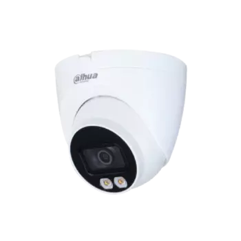 IP-камера DAHUA 3.6мм, уличная, купольная, 4Мпикс, CMOS, до 2560x1440, до 25кадров/с, ИК подсветка 30м, POE, -40 °C/+60 °C, белый (DH-IPC-HDW2439TP-AS-LED-0360B)