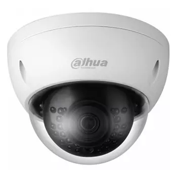 IP-камера DAHUA 3.6мм, уличная, купольная, 4Мпикс, CMOS, до 2688x1520, до 20кадров/с, ИК подсветка 30м, POE, -40 °C/+60 °C, белый (DH-IPC-HDBW2431EP-S-0360B)