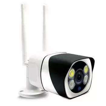 IP-камера Ginzzu HWB-4302A 3.6мм, уличная, корпусная, 2Мпикс, CMOS, до 1920x1080, до 25 кадров/с, ИК подсветка 30м, WiFi, -20 °C/+50 °C, белый (4894209304603)