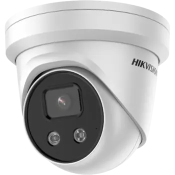 IP-камера HikVision 2.8 мм, уличная, купольная, 5Мпикс, CMOS, до 2592x1944, до 20 кадров/с, ИК подсветка 40м, POE, -40 °C/+60 °C, белый (DS-2CD3356G2-IS)