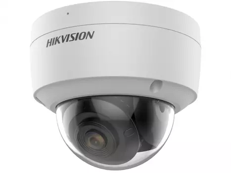 IP-камера HikVision 2.8мм, уличная, купольная, 2Мпикс, CMOS, до 1920x1080, до 25кадров/с, POE, -40 °C/+60 °C, белый (DS-2CD2127G2-SU(C)(2.8mm))