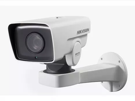 IP-камера HikVision 4.7 мм - 9.4 см, уличная, корпусная, поворотная, 4Мпикс, CMOS, до 2560x1440, до 30 кадров/с, ИК подсветка 50м, POE, -30 °C/+65 °C, белый (DS-2DY3420IW-DE(S6))