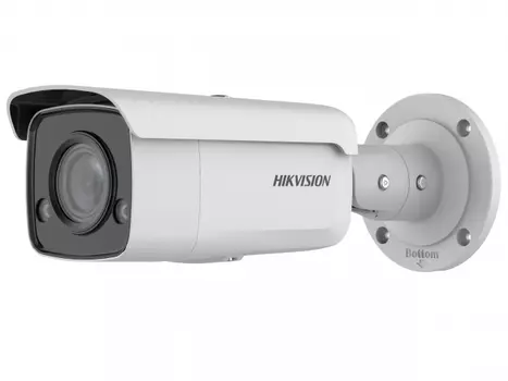IP-камера HikVision ColorVu DS-2CD2T47G2-L(C) 4мм, уличная, корпусная, 4Мпикс, CMOS, до 2688x1520, до 30кадров/с, LED подсветка 60м, POE, -40 °C/+60 °C, белый (DS-2CD2T47G2-L(C)(4MM))