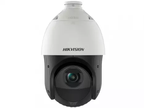 IP-камера Hikvision DS-2DE4425IW-DE(T5) 4.8мм - 120мм, уличная, купольная, поворотная, 4Мпикс, CMOS, до 2560x1440, до 25кадров/с, ИК подсветка 100м, POE, -40 °C/+65 °C, белый/черный