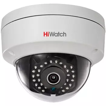 IP-камера HiWatch DS-I122 4мм, уличная, купольная, 1.3Мпикс, CMOS, до 1280x960, до 25кадров/с, ИК подсветка 15м, POE, -40 °C/+60 °C, белый