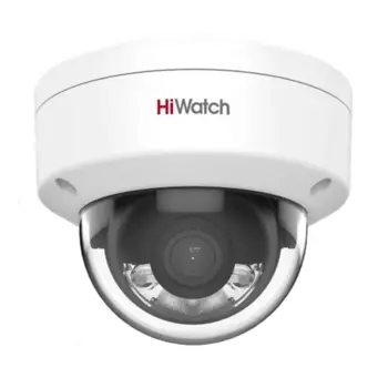 IP-камера HiWatch ColorVu DS-I452L 2.8 мм, уличная, купольная, 4 Мпикс, CMOS, до 2560x1440, до 20 кадров/с, LED подсветка 30м, POE, -40 °C/+60 °C, белый (DS-I452L(2.8mm))