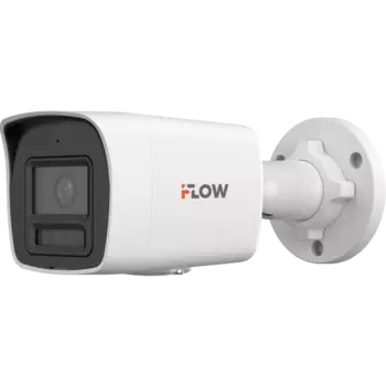 IP-камера iFlow F-IC-1146CM 2.8 мм, уличная, цилиндрическая, 4 Мпикс, CMOS, до 2560x1440, до 20 кадров/с, LED/ИК подсветка 30м, POE, -40 °C/+60 °C, белый (F-IC-1146CM)
