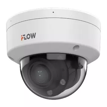 IP-камера iFlow F-IC-1742CMZ4 2.8 мм - 12 мм, уличная, купольная, 4 Мпикс, CMOS, до 2560x1440, до 20 кадров/с, LED/ИК подсветка 30м, POE, -40 °C/+60 °C, белый (F-IC-1742CMZ4)