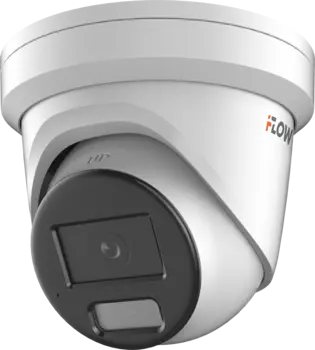 IP-камера iFlow F-IC-2386CM 2.8 мм, уличная, купольная, 8 Мпикс, CMOS, до 38402160, до 25 кадров/с, ИК подсветка 40м, POE, -40 °C/+60 °C, белый (311329072)