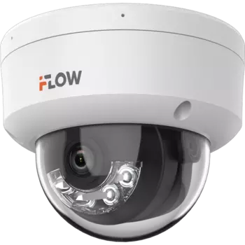 IP-камера iFlow F-IC-2442C2MS 4 мм, уличная, купольная, 4 Мпикс, CMOS, до 2688x1520, до 25 кадров/с, ИК подсветка 30м, POE, -40 °C/+60 °C, белый (F-IC-2442C2MS)