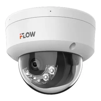 IP-камера iFlow F-IC-2482C2MS 4 мм, уличная, купольная, 8 Мпикс, CMOS, до 38402160, до 20 кадров/с, LED/ИК подсветка 30м, POE, -40 °C/+60 °C, белый (311329325)