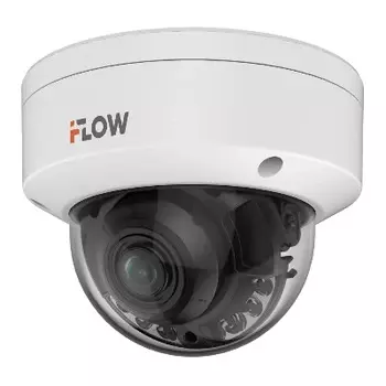 IP-камера iFlow F-IC-2486CMS 4 мм, уличная, купольная, 8 Мпикс, CMOS, до 38402160, до 25 кадров/с, LED/ИК подсветка 30м, POE, -40 °C/+60 °C, белый (311329565)