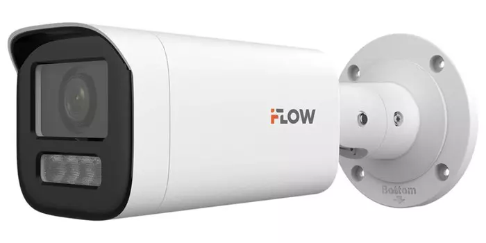 IP-камера iFlow IC-1642CMZ4 2.8 мм - 12 мм, уличная, цилиндрическая, 4 Мпикс, CMOS, до 2560x1440, до 20 кадров/с, ИК подсветка 50м, POE, -40 °C/+60 °C, белый (311329185)