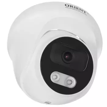 IP-камера Orient IP-952-SG5APSD MIC 2.8 мм, уличная, купольная, 5Мпикс, CMOS, до 2592x1944, до 25 кадров/с, ИК подсветка 20м, POE, -40 °C/+60 °C, белый (IP-952-SG5APSD MIC)