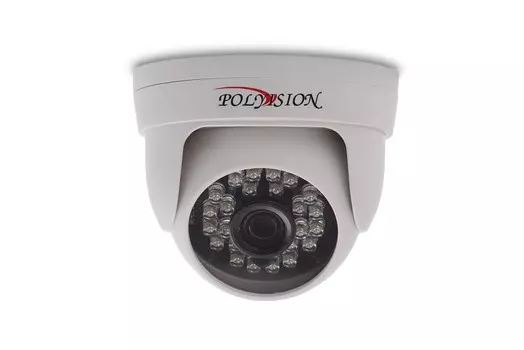 IP-камера Polyvision PVC-IP2S-D1F2.8 2.8мм, купольная, 2Мпикс, CMOS, до 1920x1080, до 25кадров/с, ИК подсветка 20м, -10 °C/+50 °C, белый (PVC-IP2S-D1F2.8)