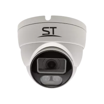 IP-камера Space Technology ST–PK2590 2.8 мм, уличная, купольная, 3Мпикс, CMOS, до 2304х1296, до 25 кадров/с, ИК подсветка 30м, POE, -50 °C/+60 °C, белый (ST–PK2590 PRO STARLIGHT (2,8mm))
