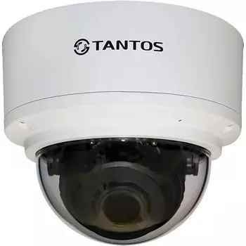 IP-камера Tantos TSi-Ve25VPA 2.8 мм - 12 мм, купольная, 2 Мпикс, CMOS, до 1920x1080, ИК подсветка, POE, белый (00-00126759)