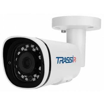 IP-камера Trassir Pro TR-D2221WDIR4 3.6 мм, уличная, корпусная, CMOS, до 1920x1080, до 25 кадров/с, ИК подсветка 35м, POE, -40 °C/+60 °C, белый