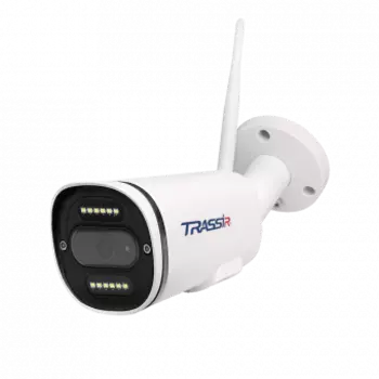 IP-камера Trassir TR-D2121CL3W 4.0 4 мм, уличная, корпусная, 2Мпикс, CMOS, до 1920x1080, до 25 кадров/с, LED подсветка 35м, WiFi, -40 °C/+60 °C, белый (TR-D2121CL3W 4.0)