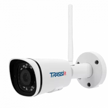 IP-камера Trassir TR-D2121IR3W v2 3.6 мм, уличная, корпусная, 2Мпикс, CMOS, до 1920x1080, до 25 кадров/с, ИК подсветка 35м, WiFi, -40 °C/+60 °C, белый (TR-D2121IR3W v2 3.6)