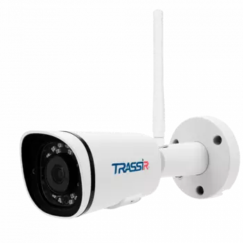 IP-камера Trassir TR-D2121IR3W v3 2.8мм, уличная, корпусная, 2Мпикс, CMOS, до 1920x1080, до 25кадров/с, ИК подсветка 35м, WiFi, -40 °C/+60 °C, белый (TR-D2121IR3W V3)