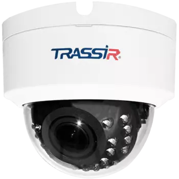 IP-камера Trassir TR-D2D5 2.8мм, уличная, купольная, 2Мпикс, CMOS, до 1920x1080, до 25кадров/с, ИК подсветка 15м, POE, -40 °C/+60 °C, белый (TR-D2D5 2.8)