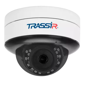 IP-камера Trassir TR-D3121IR2 v6 2.8мм, уличная, купольная, 2Мпикс, CMOS, до 1920x1080, до 25кадров/с, ИК подсветка 25м, POE, -40 °C/+60 °C, белый/черный (TR-D3121IR2 V6 2.8)