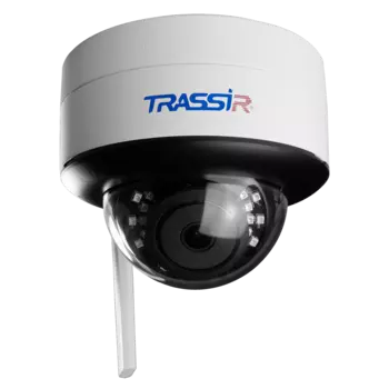IP-камера Trassir TR-D3121IR2W v3 2.8 мм, уличная, купольная, 2Мпикс, CMOS, до 1920x1080, до 25 кадров/с, ИК подсветка 25м, WiFi, -40 °C/+60 °C, белый (TR-D3121IR2W v3 2.8)