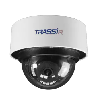 IP-камера Trassir TR-D3181IR3 3.6 мм, уличная, купольная, 8Мпикс, CMOS, до 3840x2160, до 15 кадров/с, ИК подсветка 30м, POE, -40 °C/+60 °C, белый (TR-D3181IR3 v3 3.6)