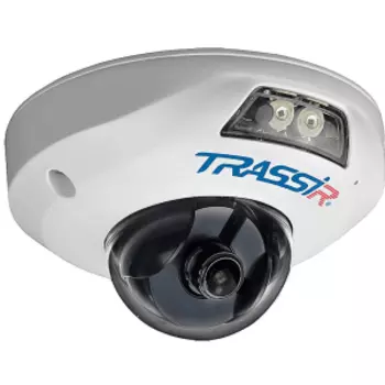 IP-камера Trassir TR-D4121IR1 v4 2.8 2.8мм, уличная, купольная, 2Мпикс, CMOS, до 1920x1080, до 25кадров/с, ИК подсветка 15м, POE, -40 °C/+60 °C, белый (TR-D4121IR1 v4 2.8)